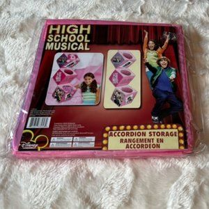 Disney High School Musical Accordion Storage Organizer 3 Section Y2K NWT Rare